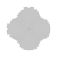 abstract wavy halftone shape. Isolated pop art dotted texture vector