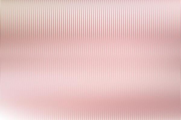 Pink glossy corrugated glass texture overlay. Striped refraction panel luxury aesthetic backdrop. Fashion reeded ribbed acryl sheet. Pastel polycarbonate metal foil effect. Transparant wall gradient