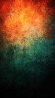 Colorful abstract texture displaying warm orange and cool teal shades transitioning smoothly in a vibrant composition photo