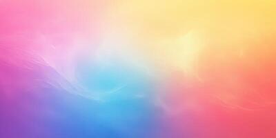 Vibrant abstract gradient with soft hues blending seamlessly in a calming palette of pink, blue, and yellow photo