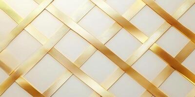 Elegant golden ribbon weaving creating a sophisticated texture background for design or decoration photo