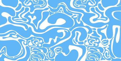 Abstract wavy curved shapes Geometric seamless pattern Natural organic forms rounded vector