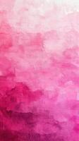 Soft gradient of pink hues blending seamlessly in an artistic watercolor painting created with delicate brush strokes photo