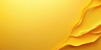 Yellow fabric with elegant folds displaying a smooth texture and vibrant color enhancing creativity in design photo