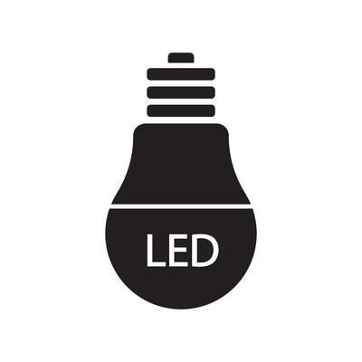 led icon illustration design template