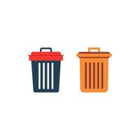 Clean Trash Bin Icon vector
