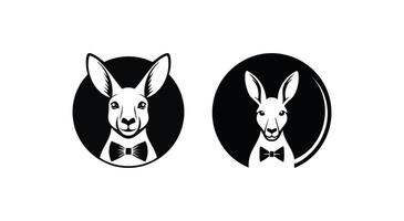 Kangaroo with Bow Tie vector