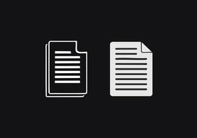 Minimalist Document File Icon vector