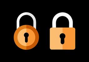 Simple Lock Security Icon vector