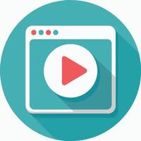 Streaming Service Play Button vector