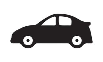 Simple car icon collection isolated on a white background. Front view symbol of auto, vehicle, automobile, sedan, van vector