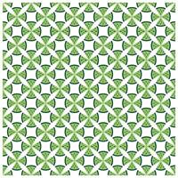 A vibrant, geometric pattern of green watermelon slices on a white background, arranged in a criss cross layout. , It could be used as a school bag, kids dress, wallpaper, fabric design vector
