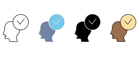 positivity concept line icon. Simple element illustration. positivity concept outline symbol design. vector