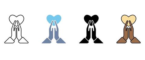 thankful concept line icon. Simple element illustration. thankful concept outline symbol design. vector