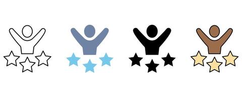 enjoyment concept line icon. Simple element illustration. enjoyment concept outline symbol design. vector
