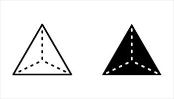 geometry icon set on white. vector