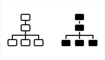 workflow icon set on white. vector