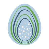 Easter Egg Illustrations with Bunnies, Hearts, Flower and Patterns. vector