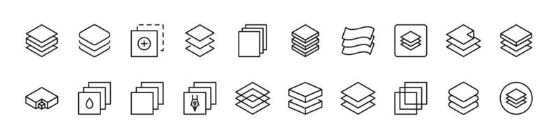 Simple Linear Icon of Folder. Minimalistic Linear Pictogram for Web and Graphic Design, Apps, Banners, Social Network and Cards vector