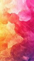 Colorful abstract patterns with vibrant pink, orange, and yellow hues creating a warm, contemporary atmosphere photo