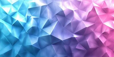 Colorful abstract texture with vibrant blue and purple hues reflecting light photo