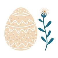 Cute and Colorful Easter Egg Designs with Bunnie, Hearts and Floral Pattern vector