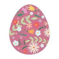 Playful and Decorative Easter Eggs with Bunnies, Flower and Vibrant Patterns. vector