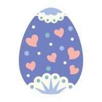Playful and Decorative Easter Eggs with Bunnies, Flowers and Vibrant Patterns. vector