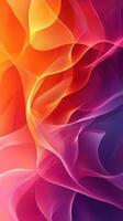 Colorful flowing abstract patterns blend together creating a vibrant visual experience in a dreamy gradient photo