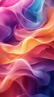 Vibrant abstract fabric folds create a mesmerizing visual display of colors and textures in a harmonious blend photo