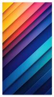 Colorful gradient layers create a visually stunning abstract design with dynamic hues from warm to cool shades photo