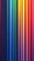 Colorful vertical stripes creating a vibrant spectrum of hues representing unity and diversity in an artistic arrangement photo