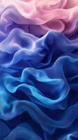 Colorful layers of soft fabric create an elegant display in rich gradients of pink and blue shades photo