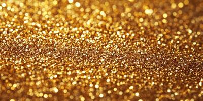 Shimmering golden glitter fills the frame with a magical sparkle effect during a festive celebration photo