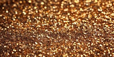 Shimmering golden glitter creates a dazzling background suitable for celebrations and festive occasions photo