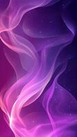 Ethereal wave patterns in shades of purple and pink creating a dreamy cosmic atmosphere photo