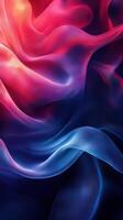 Colorful abstract fabric waves creating a captivating visual display in soft hues and textures photo