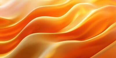 Flowing orange fabric waves create a warm and inviting atmosphere for interior design inspiration photo
