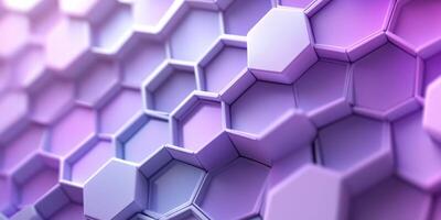 Colorful hexagonal patterns create an abstract design with a blend of purple shades showcasing vibrant geometry photo