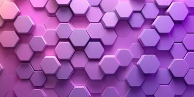 Colorful hexagonal pattern creates a vibrant abstract background featuring shades of purple and pink photo