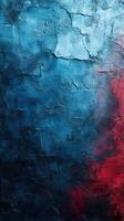 Colorful abstract texture with blue and red hues on a cracked surface in artistic design photo