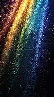 Colorful glitter sparkles create a mesmerizing abstract pattern in this vibrant backdrop during a creative workshop photo
