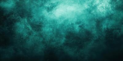 Atmospheric pattern of textured turquoise and dark shades in a digital art piece created for background designs or abstract visuals photo