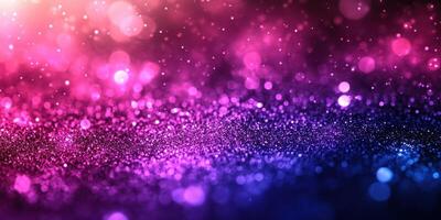 Colorful bokeh lights create a magical atmosphere at nighttime celebration event photo