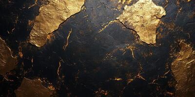 Dark textured surface with gold accents showcasing abstract art and luxurious design elements photo