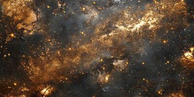 Stunning cosmic view showcasing swirling galaxies and sparkling stars in a dark expanse of space photo