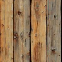 Wooden Plank Texture with Knots and Grain photo