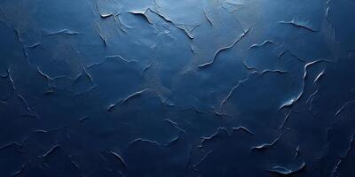 Elegant blue textured wall surface with unique patterns and creases reflecting light in a stylish interior setting photo
