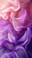 Soft waves of silk fabric in pastel colors create a beautiful abstract pattern for fabric design inspiration photo