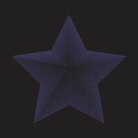 Abstract Geometric Star Design on Dark Background vector